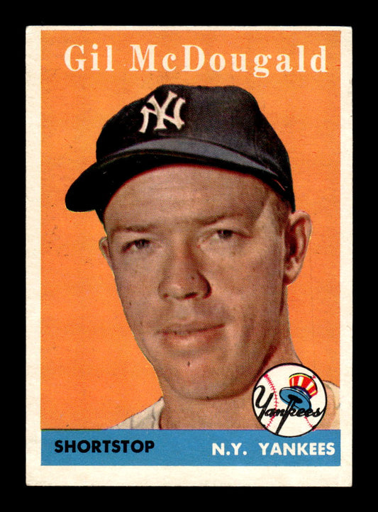 1958 Topps #20b Gil McDougald New York Yankees EX KC10009549