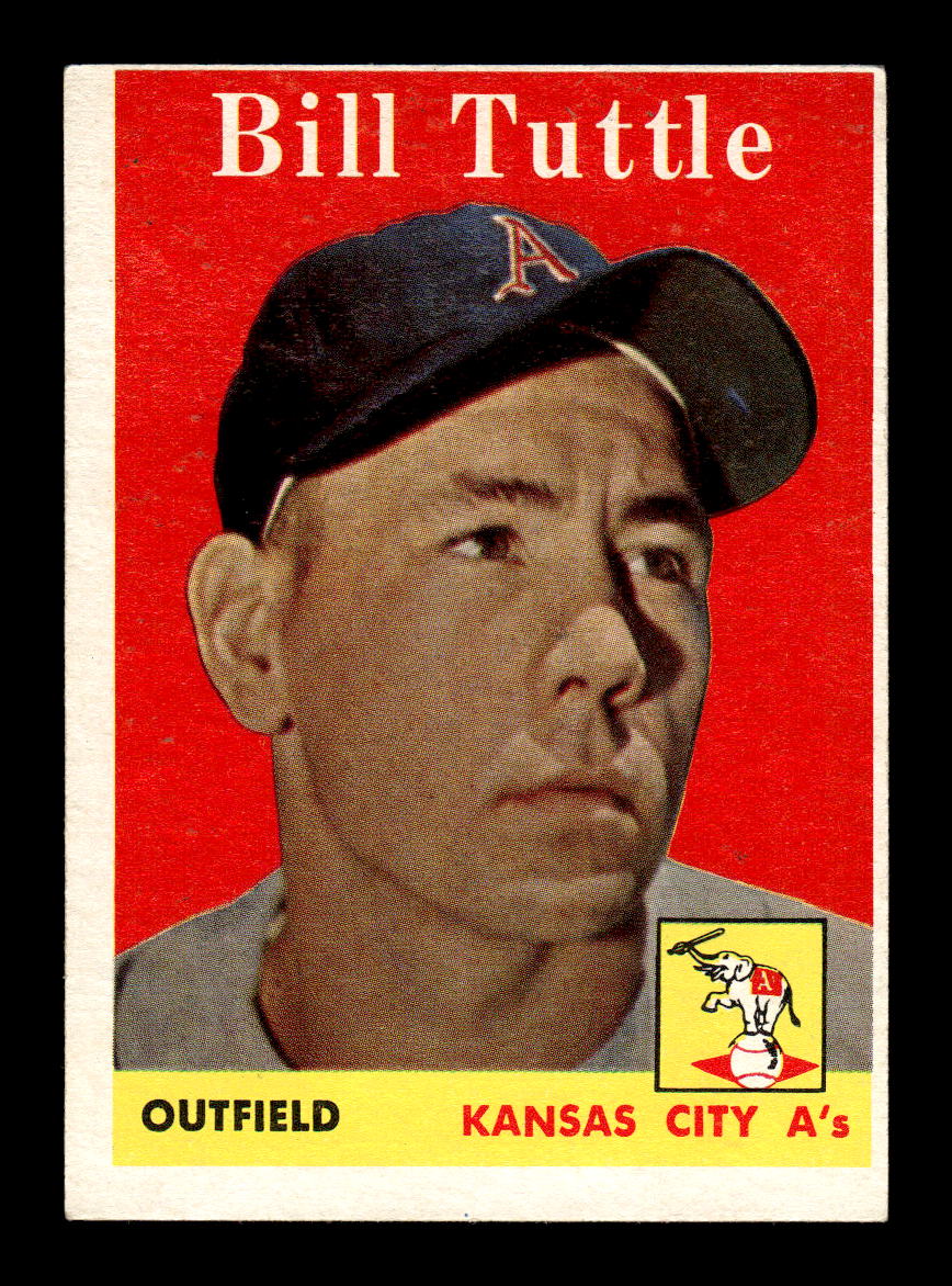 1958 Topps #23a Bill Tuttle Kansas City Athletics Poor KC10009552