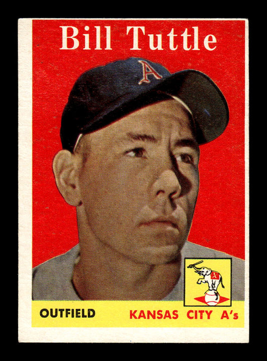 1958 Topps #23a Bill Tuttle Kansas City Athletics Poor KC10009552
