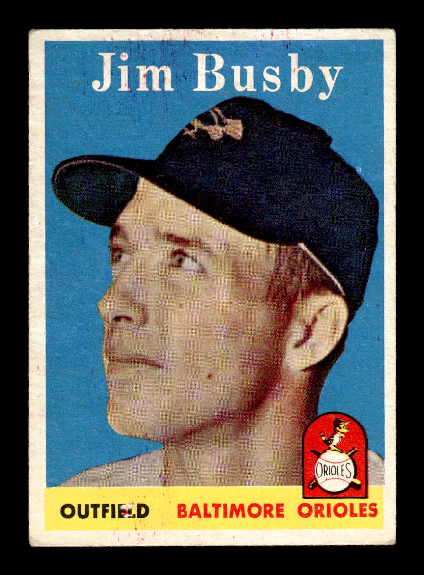 1958 Topps #28 Jim Busby Baltimore Orioles EX KC10009557