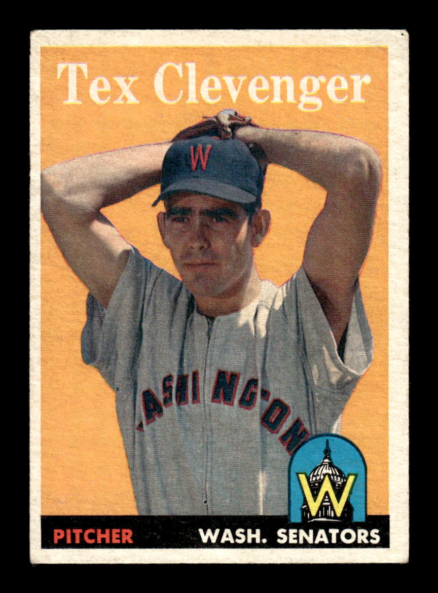 1958 Topps #31 Tex Clevenger Washington Senators EX KC10009559
