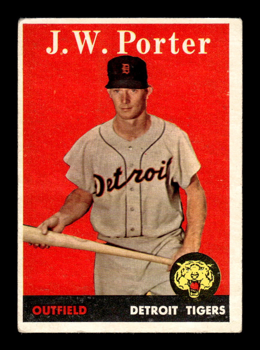 1958 Topps #32a J.W. Porter Detroit Tigers EX KC10009560