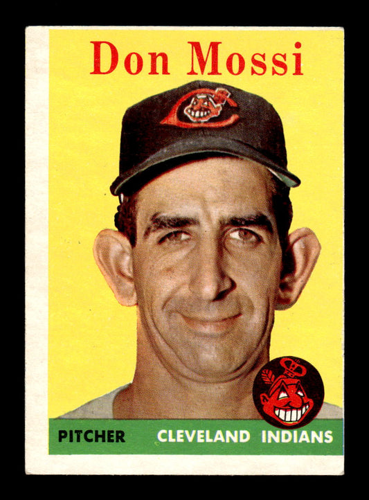 1958 Topps #35a Don Mossi Cleveland Indians EX KC10009563