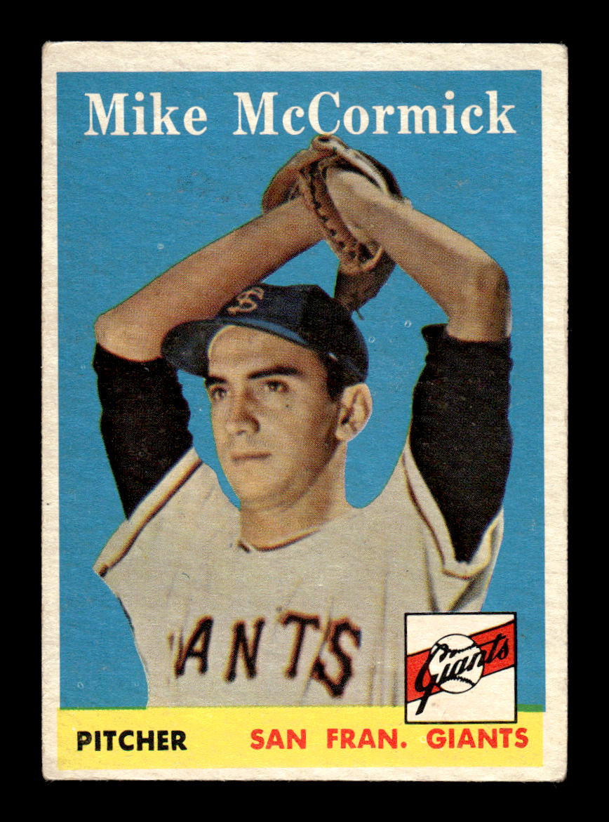 1958 Topps #37 Mike McCormick San Francisco Giants EX KC10009565