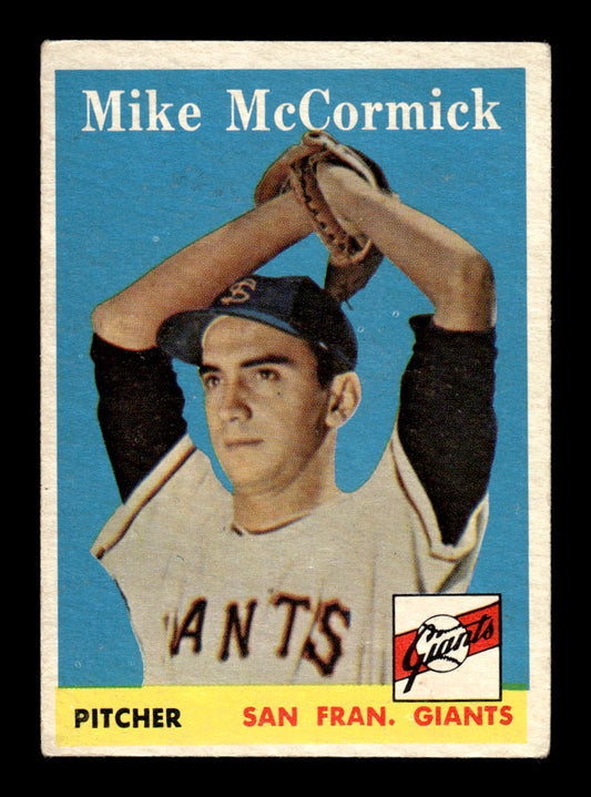 1958 Topps #37 Mike McCormick San Francisco Giants EX KC10009565