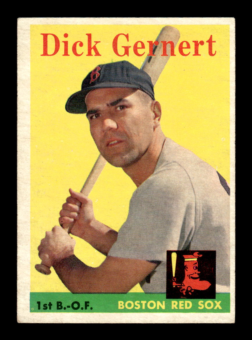 1958 Topps #38 Dick Gernert Boston Red Sox EX KC10009566