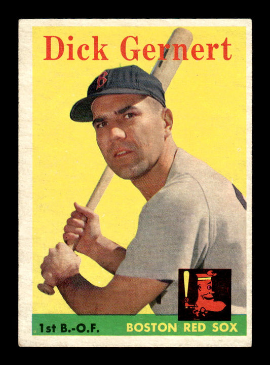 1958 Topps #38 Dick Gernert Boston Red Sox EX KC10009566