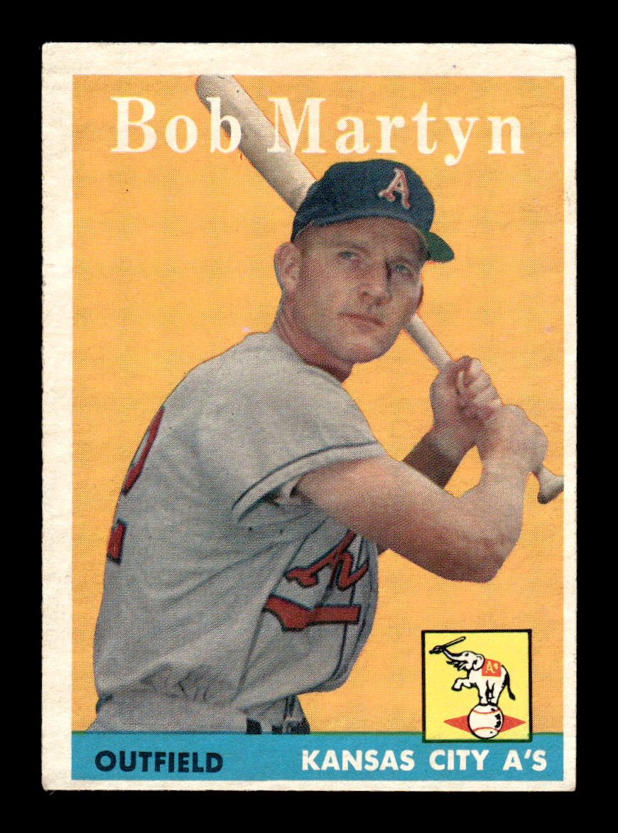 1958 Topps #39 Bob Martyn Kansas City Athletics EX KC10009567