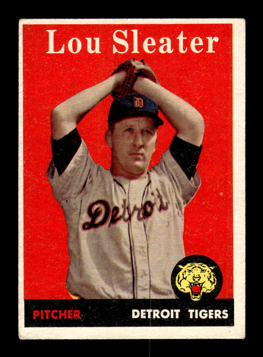 1958 Topps #46a Lou Sleater Detroit Tigers EX KC10009574