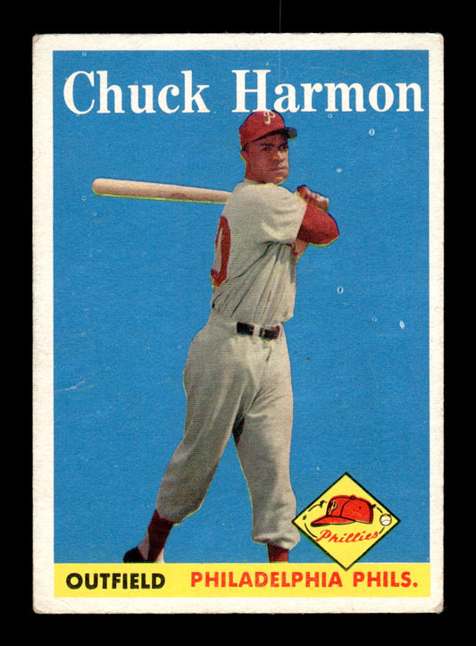 1958 Topps #48 Chuck Harmon Philadelphia Phillies EX KC10009575