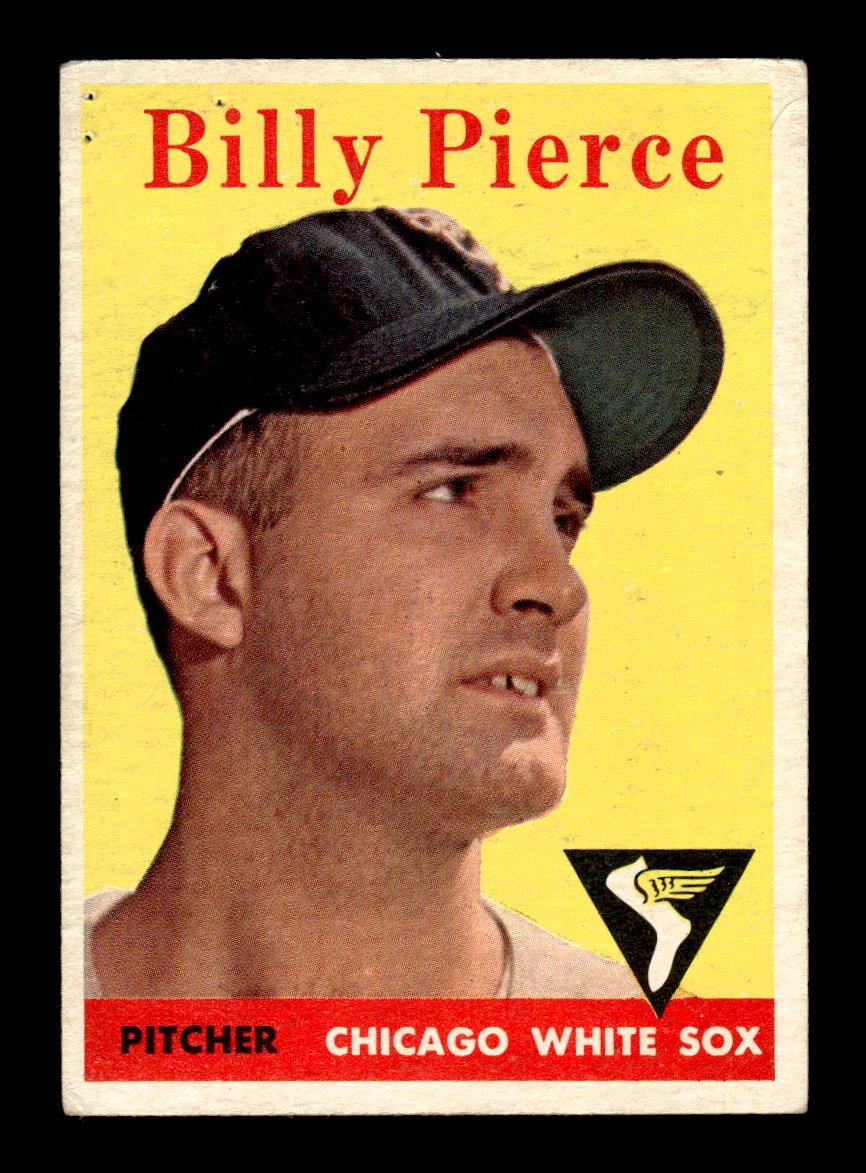 1958 Topps #50b Billy Pierce Chicago White Sox Poor pinhole KC10009577