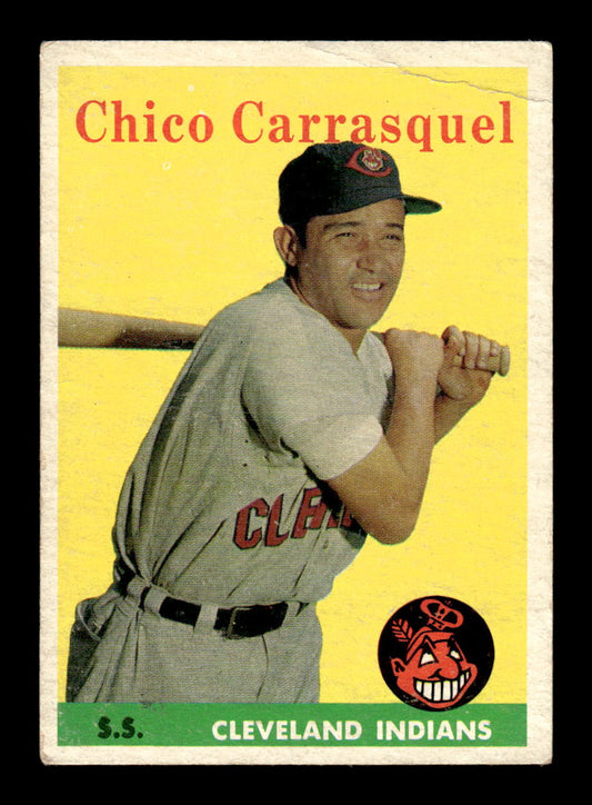1958 Topps #55 Chico Carrasquel Cleveland Indians VG KC10009581