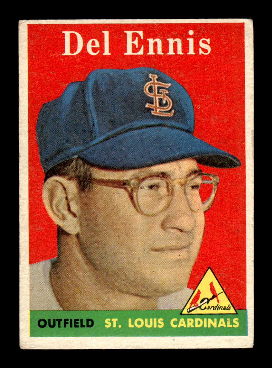 1958 Topps #60a Del Ennis St. Louis Cardinals EX KC10009586