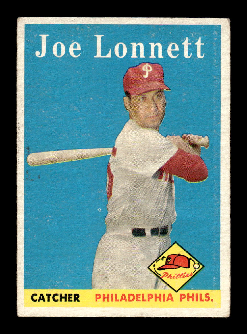 1958 Topps #64 Joe Lonnett Philadelphia Phillies EX KC10009590