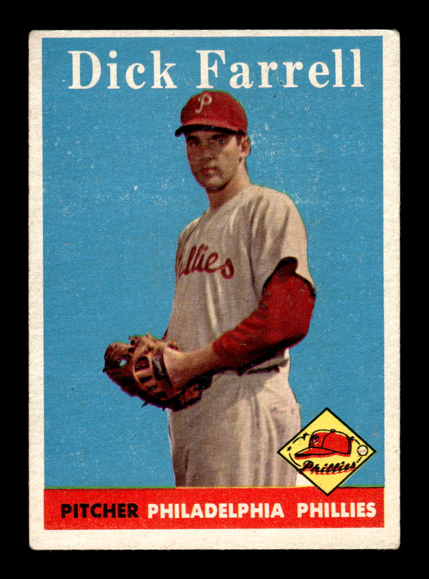 1958 Topps #76b Dick Farrell Philadelphia Phillies EX KC10009600