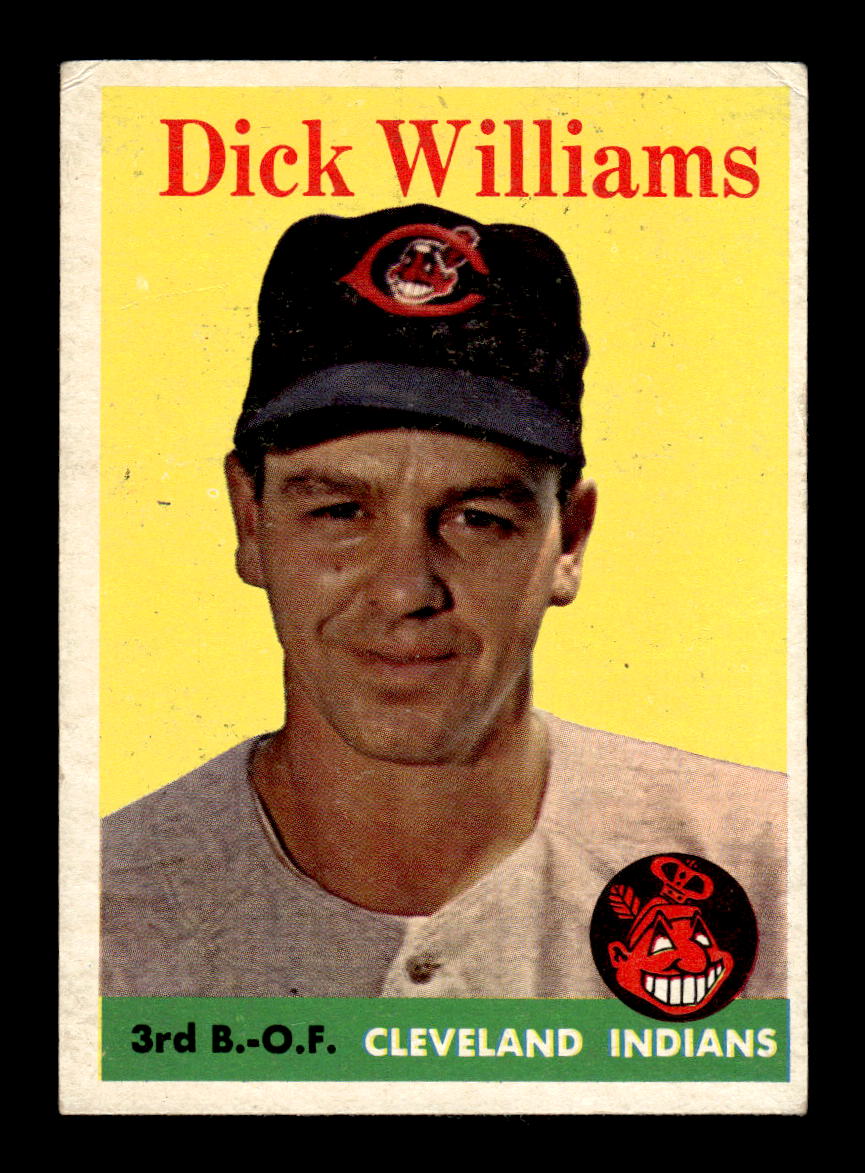 1958 Topps #79a Dick Williams Cleveland Indians EX KC10009603