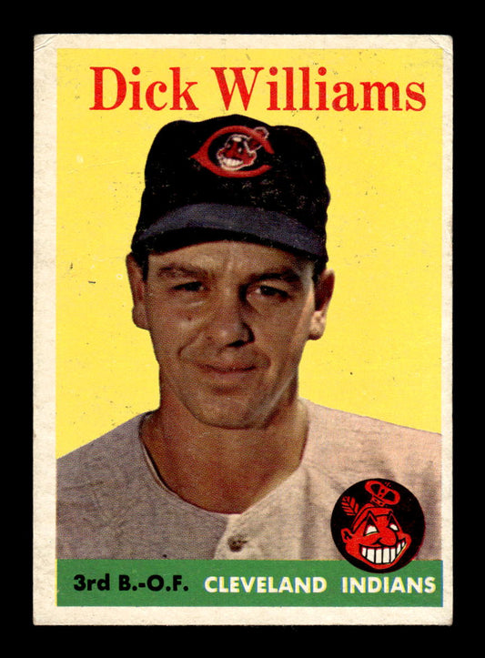1958 Topps #79a Dick Williams Cleveland Indians EX KC10009603
