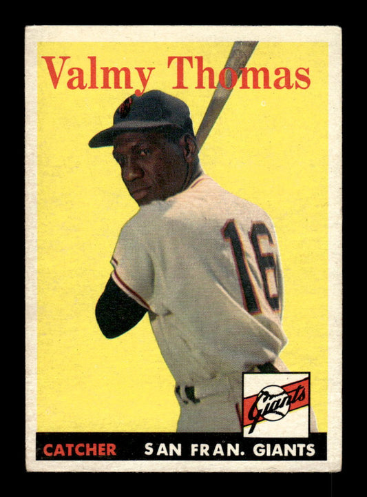 1958 Topps #86 Valmy Thomas San Francisco Giants EX KC10009610