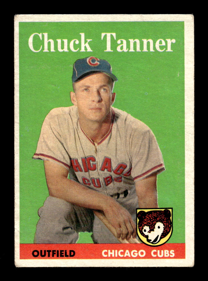 1958 Topps #91 Chuck Tanner Chicago Cubs EX KC10009614
