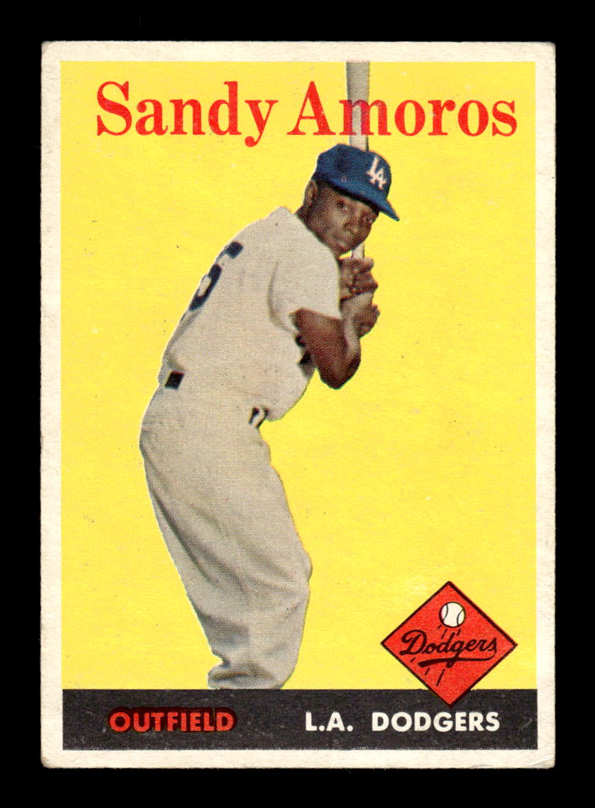 1958 Topps #93 Sandy Amoros Los Angeles Dodgers EX KC10009616