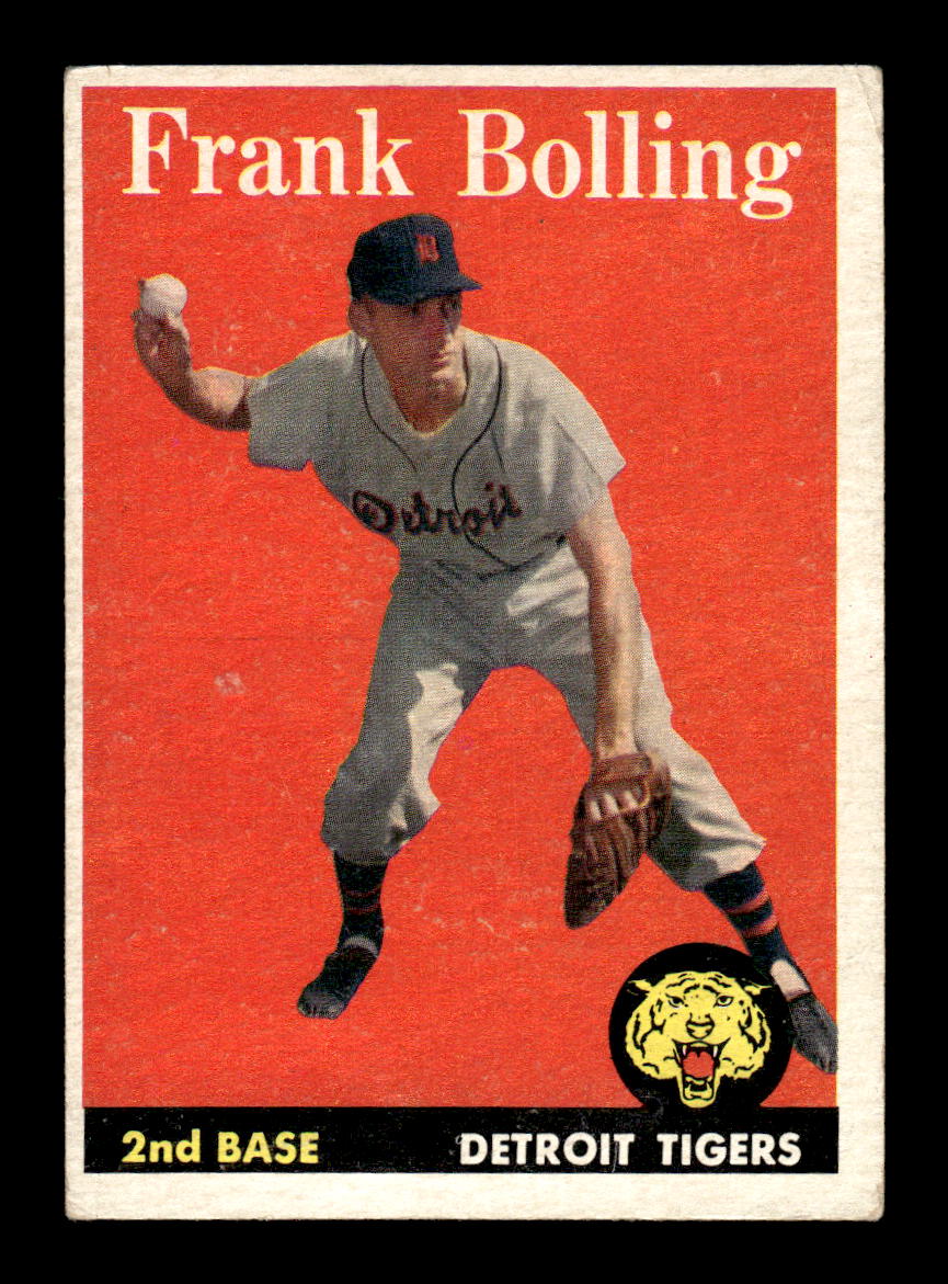1958 Topps #95 Frank Bolling Detroit Tigers EX KC10009618