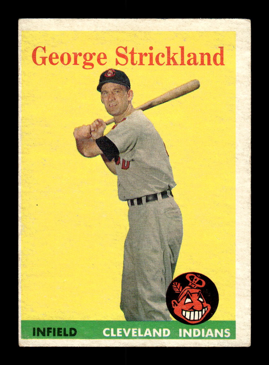 1958 Topps #102 George Strickland Cleveland Indians EX KC10009624