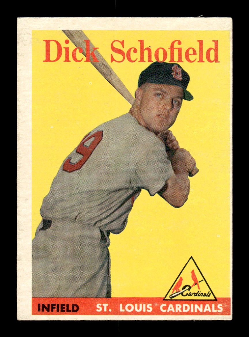 1958 Topps #106 Dick Schofield St. Louis Cardinals EX KC10009627