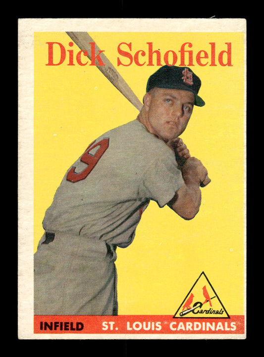 1958 Topps #106 Dick Schofield St. Louis Cardinals EX KC10009627