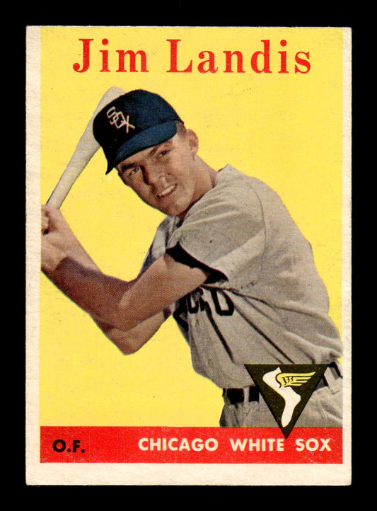 1958 Topps #108a Jim Landis Chicago White Sox EX KC10009629