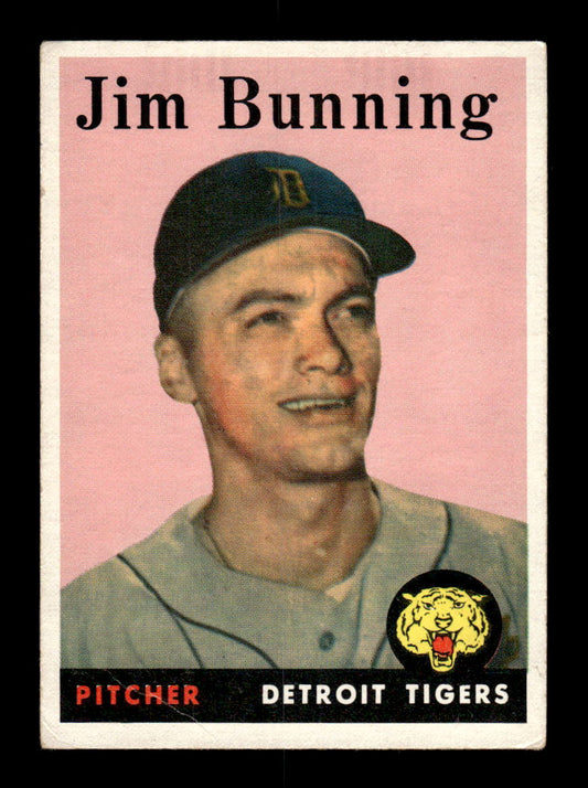 1958 Topps #115 Jim Bunning Detroit Tigers VGEX KC10009636