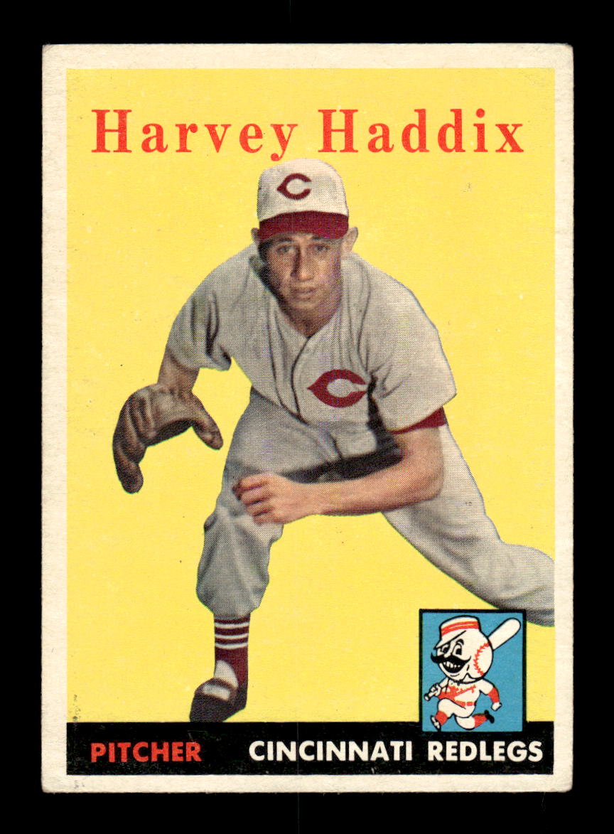 1958 Topps #118 Harvey Haddix Cincinnati Redlegs EX KC10009639