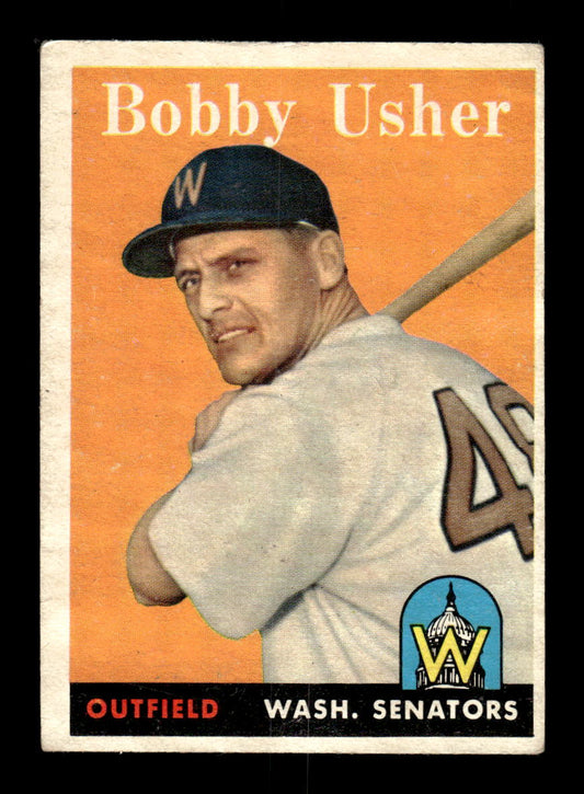 1958 Topps #124 Bobby Usher Washington Senators EX KC10009645