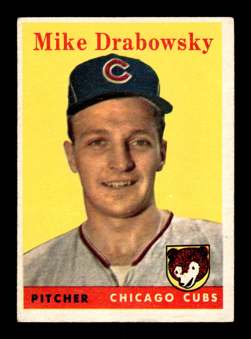 1958 Topps #135 Moe Drabowsky Chicago Cubs EX KC10009656