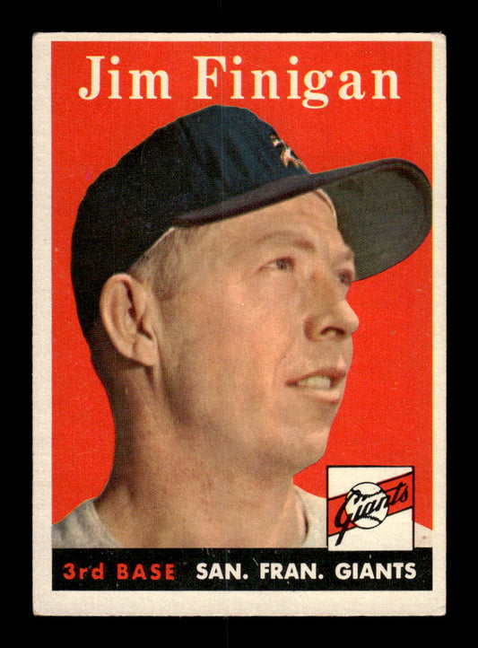 1958 Topps #136 Jim Finigan San Francisco Giants EX KC10009657