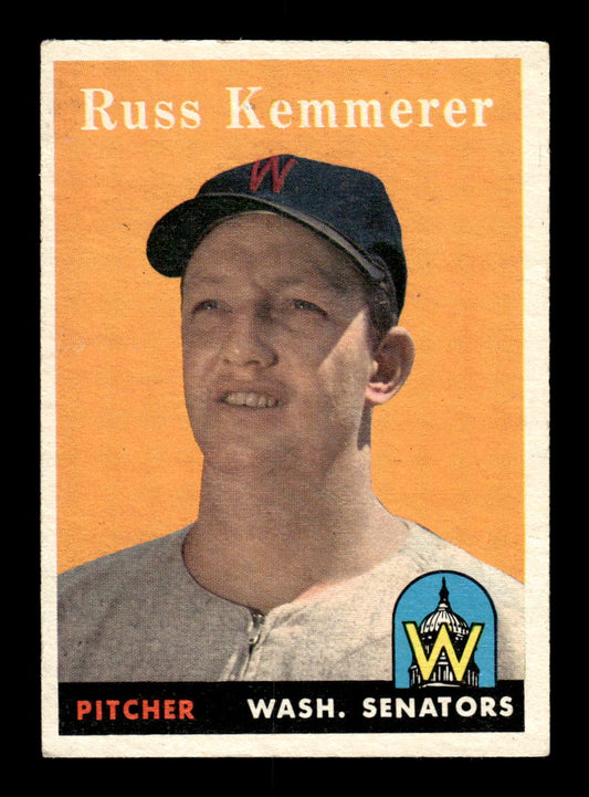 1958 Topps #137 Russ Kemmerer Washington Senators EX KC10009658