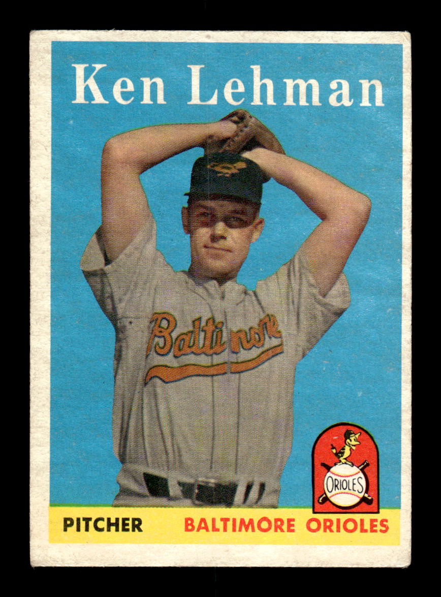 1958 Topps #141 Ken Lehman Baltimore Orioles VGEX KC10009662
