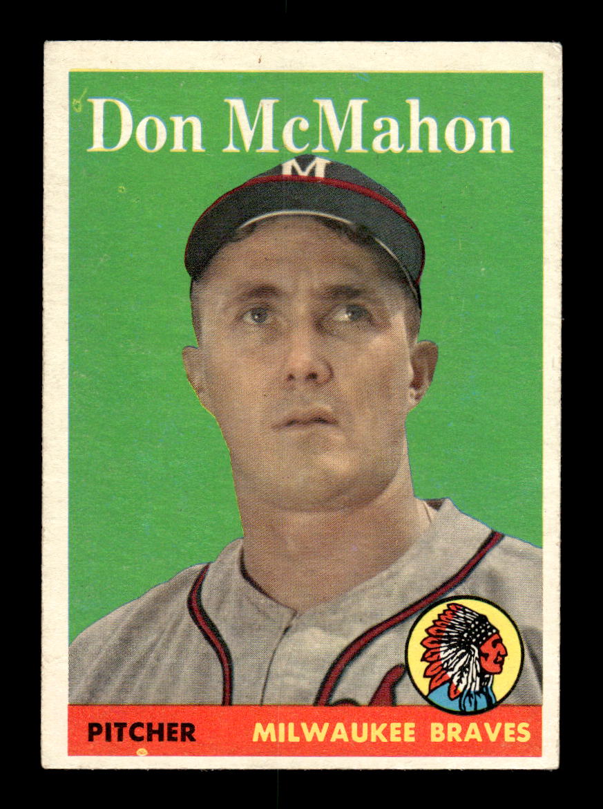 1958 Topps #147 Don McMahon Milwaukee Braves EX KC10009667