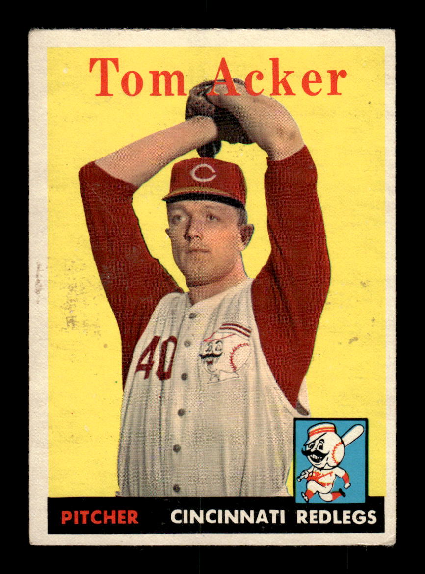 1958 Topps #149 Tom Acker Cincinnati Redlegs VGEX KC10009669