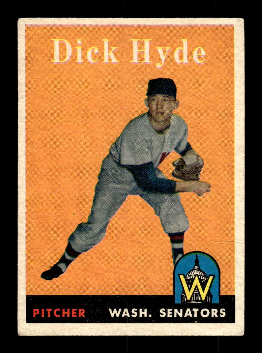 1958 Topps #156 Dick Hyde Washington Senators VGEX KC10009675