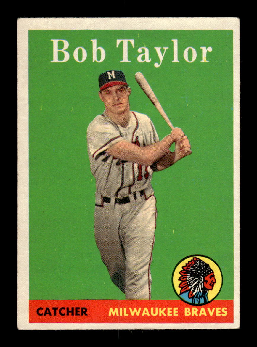 1958 Topps #164 Bob Taylor Milwaukee Braves EX KC10009683