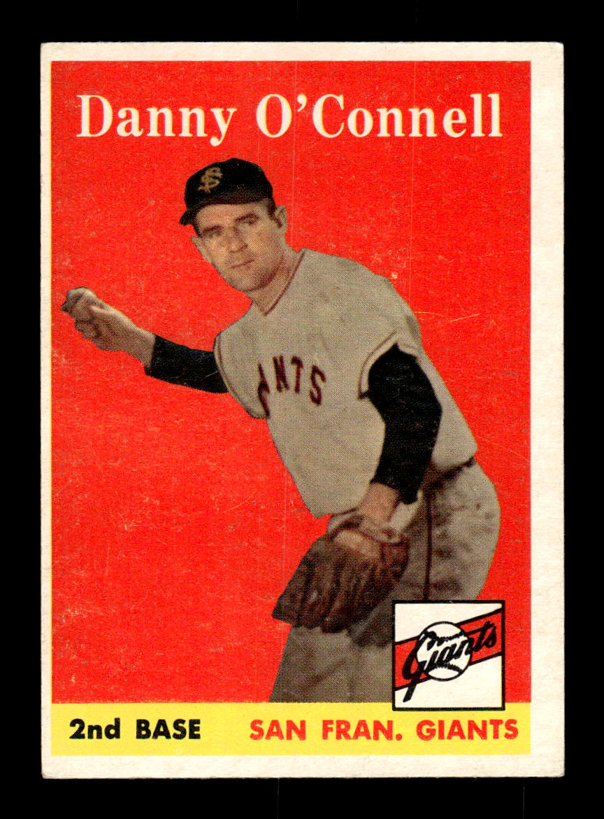 1958 Topps #166 Danny O'Connell San Francisco Giants EX KC10009685