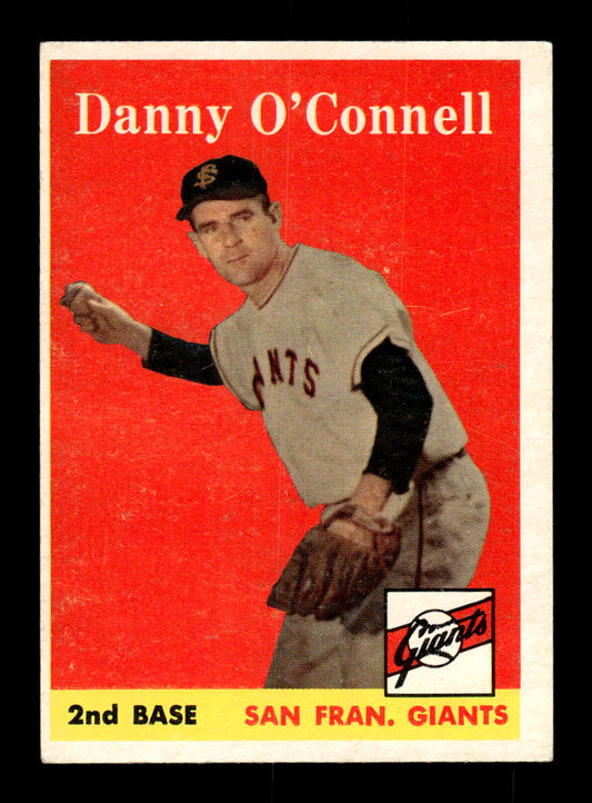 1958 Topps #166 Danny O'Connell San Francisco Giants EX KC10009685