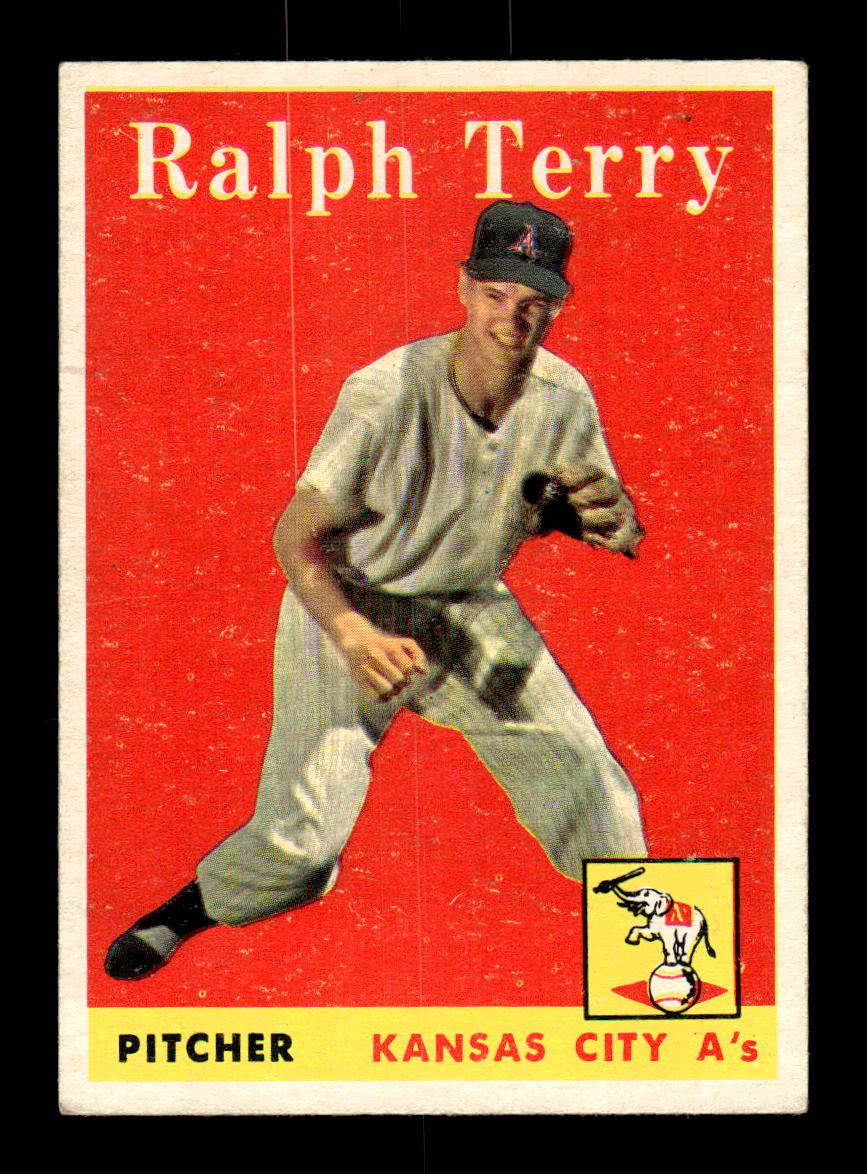 1958 Topps #169 Ralph Terry Kansas City Athletics EX KC10009688