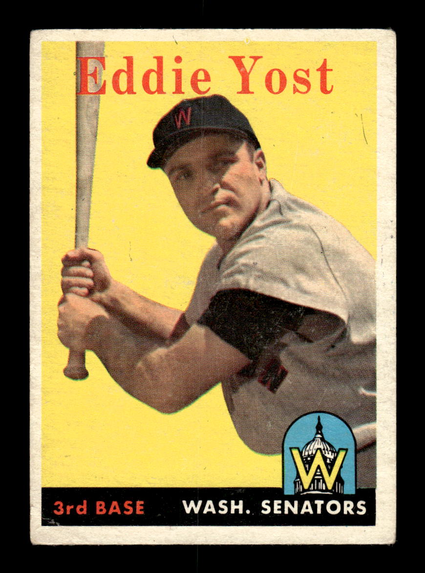 1958 Topps #173 Eddie Yost Washington Senators VGEX KC10009692