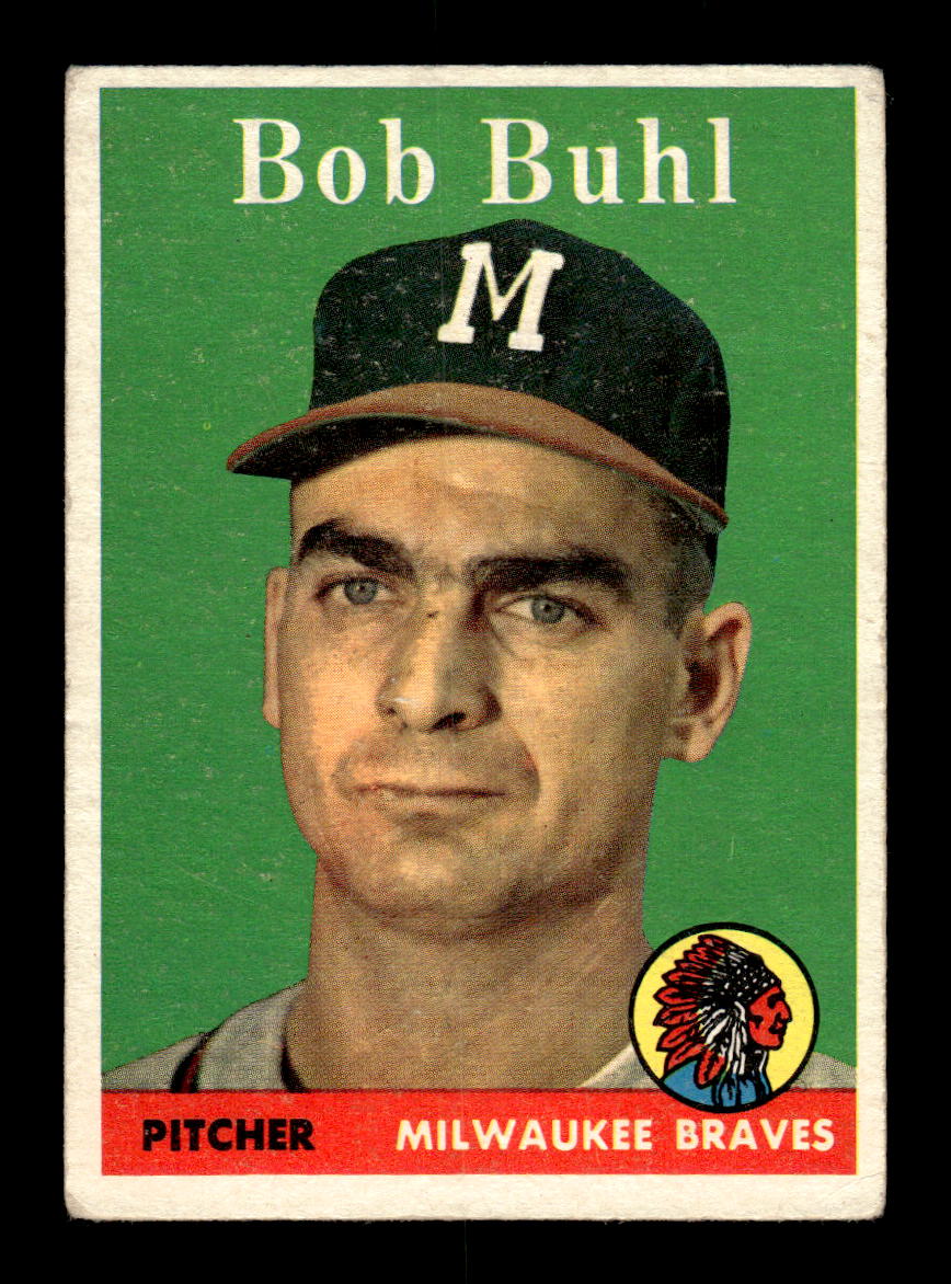 1958 Topps #176 Bob Buhl Milwaukee Braves VGEX KC10009695