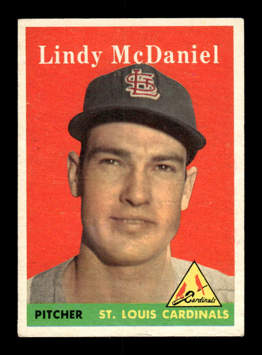1958 Topps #180 Lindy McDaniel St. Louis Cardinals EX KC10009699