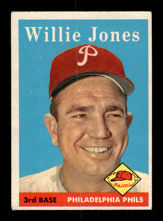 1958 Topps #181 Willie Jones Philadelphia Phillies EX KC10009700