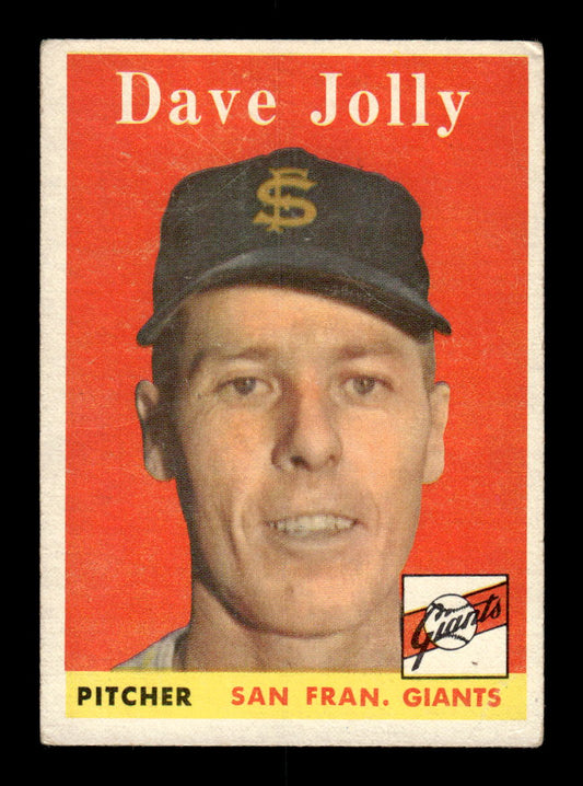 1958 Topps #183 Dave Jolly San Francisco Giants VGEX KC10009702