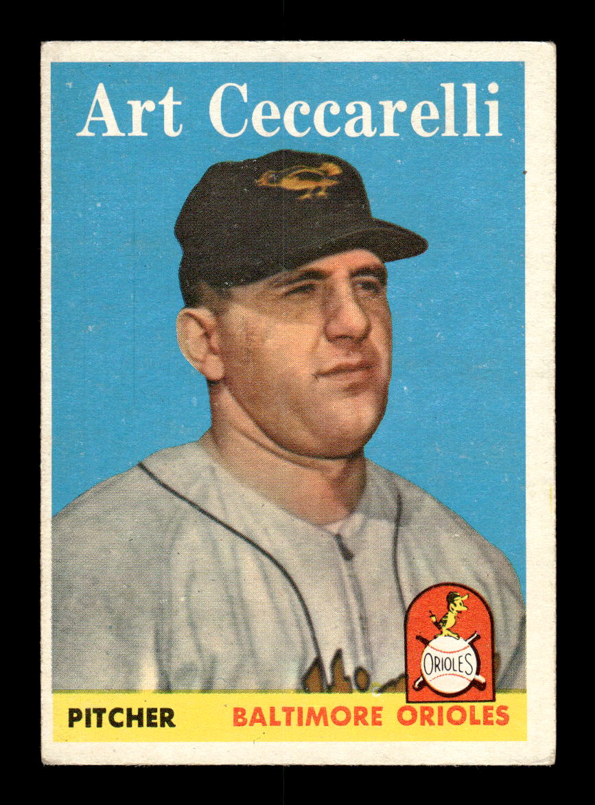 1958 Topps #191 Art Ceccarelli Baltimore Orioles VGEX KC10009709