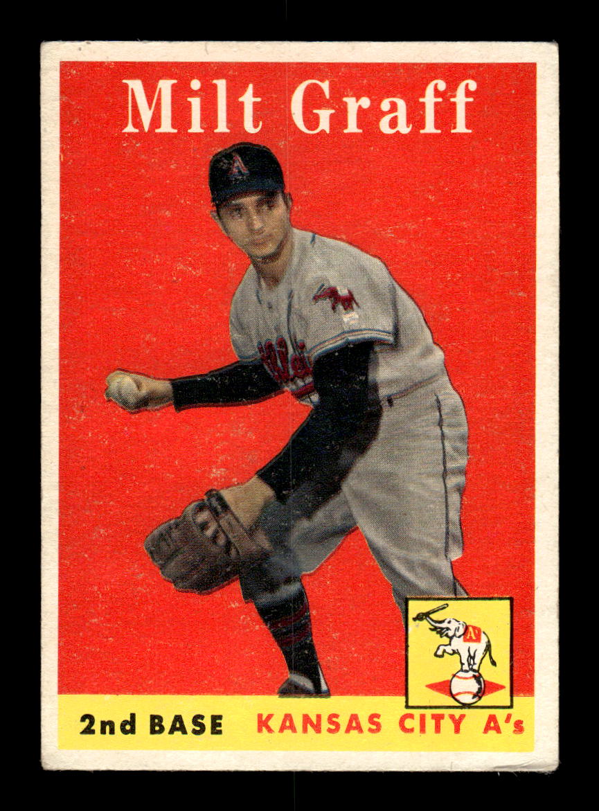 1958 Topps #192 Milt Graff Kansas City Athletics VGEX KC10009710
